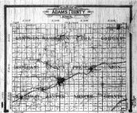 County Outline Map, Adams County 1905